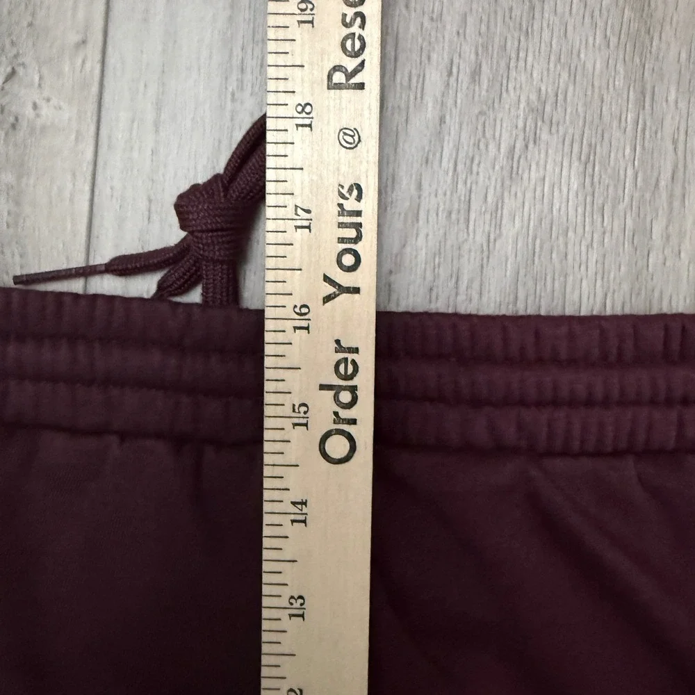 Adidas Joggers Mens 2XL‎ Burgundy Colorblock Multi Sport Fleece Pants 36x28